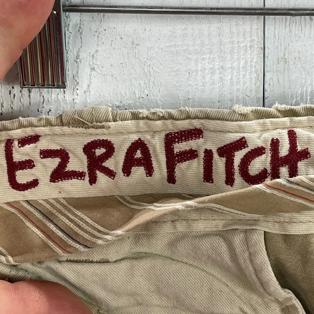 Ezra Fitch Chino Pants Mens 34 Baggy Skater Grunge Utility Gorpcore Button Fly‎